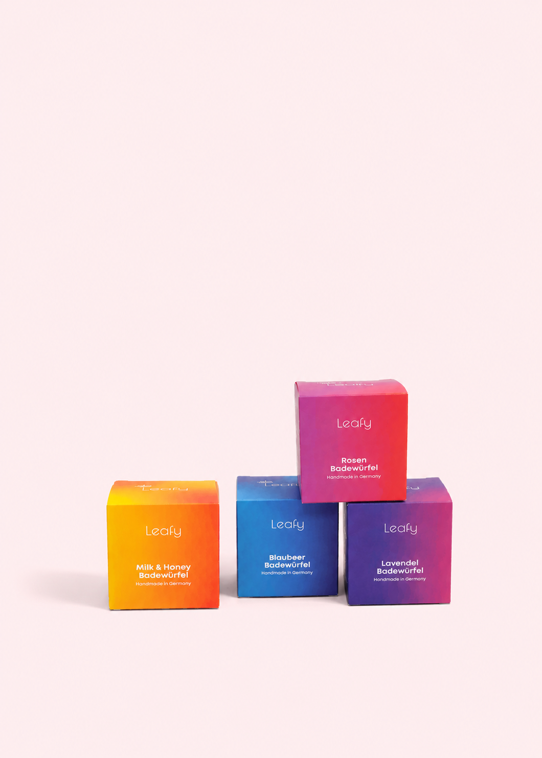 Vegane Badewürfel 4er-Pack für trockene Haut 