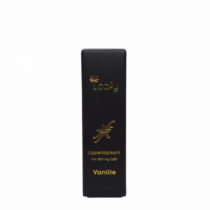 Lippenbalsam Vanille mit CBD für trockene Lippen Packaging